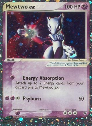 Mewtwo ex 101 - Holofoil Ruby and Sapphire