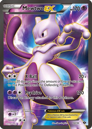 Mewtwo EX (Full Art) 098/99  - Holofoil Next Destinies