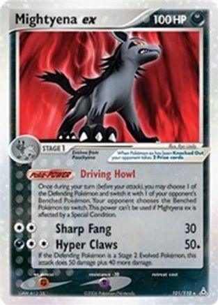 Mightyena ex 101/110 - Holofoil Holon Phantoms