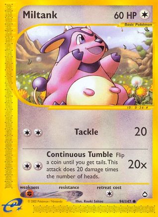 Miltank 094/147 - Reverse Holofoil Aquapolis