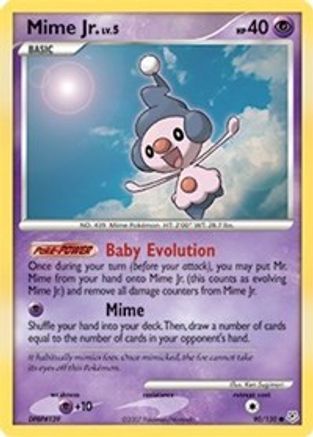 Mime Jr. 090/130  - Reverse Holofoil Diamond and Pearl