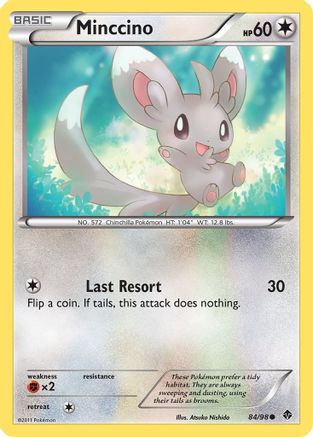 Minccino 084/98  - Reverse Holofoil Emerging Powers