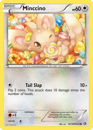 Minccino RC18/RC25  - Holofoil Legendary Treasures Radiant Collection