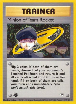 Minion of Team Rocket 113/132 - 1st Edition Gym Heroes