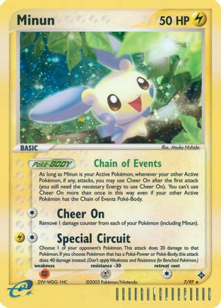 Minun 007/97 - Holofoil Dragon