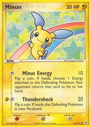 Minun 067/101 - Reverse Holofoil Hidden Legends