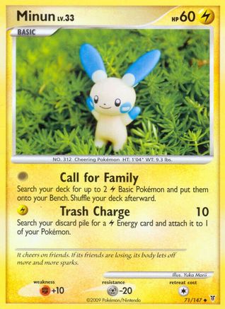 Minun 071/147  - Reverse Holofoil Supreme Victors