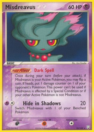 Misdreavus 025/109 - Reverse Holofoil Team Rocket Returns