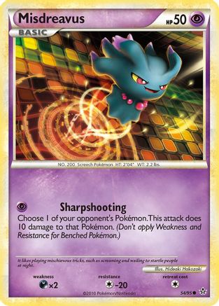 Misdreavus 054/95  - Reverse Holofoil Unleashed
