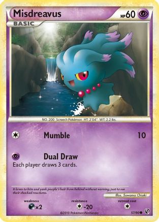 Misdreavus 057/90- Reverse Holofoil Undaunted