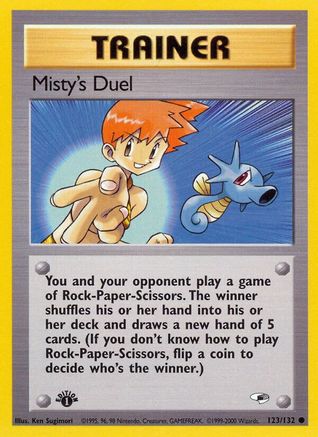 Misty's Duel 123/132 - 1st Edition Gym Heroes