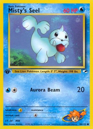 Misty's Seel 088/132 - 1st Edition Gym Heroes