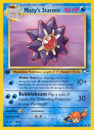 Misty's Starmie 056/132 - 1st Edition Gym Heroes