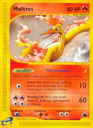 Moltres 021/144 - Reverse Holofoil Skyridge