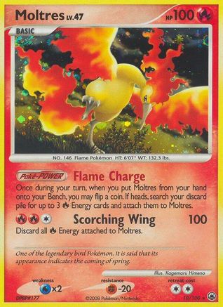 Moltres 010/100  - Reverse Holofoil Majestic Dawn