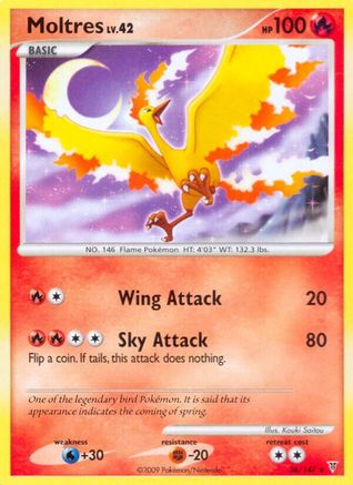 Moltres 036/147  - Reverse Holofoil Supreme Victors