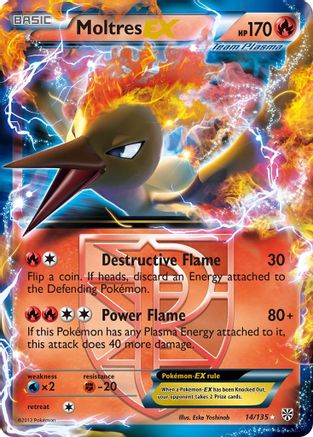 Moltres EX (Team Plasma) 014/135  - Holofoil Plasma Storm