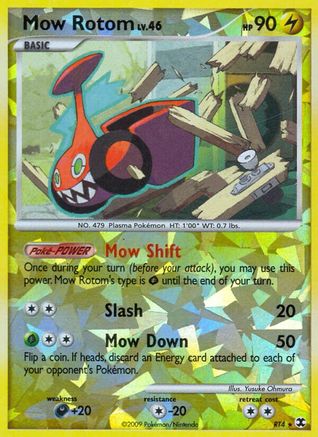Mow Rotom RT4  - Reverse Holofoil Rising Rivals