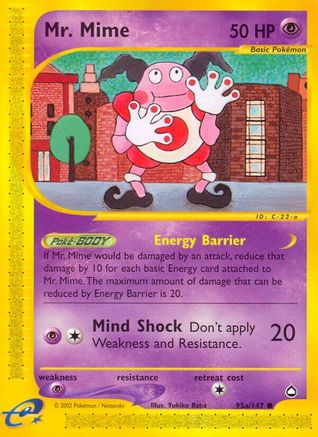 Mr. Mime 95a/147 - Reverse Holofoil Aquapolis