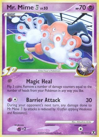 Mr. Mime E4 028/111  - Reverse Holofoil Rising Rivals
