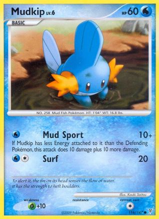 Mudkip 116/147  - Reverse Holofoil Supreme Victors