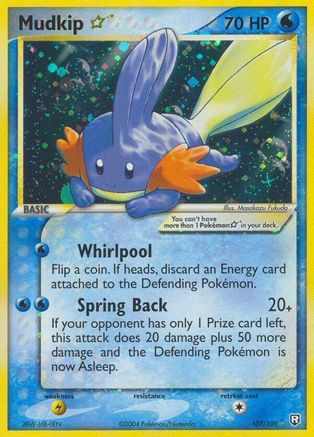 Mudkip Gold Star 107/109 - Holofoil Team Rocket Returns