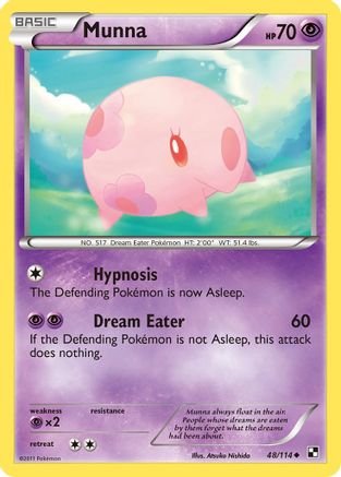 Munna 048/114  - Reverse Holofoil Black and White