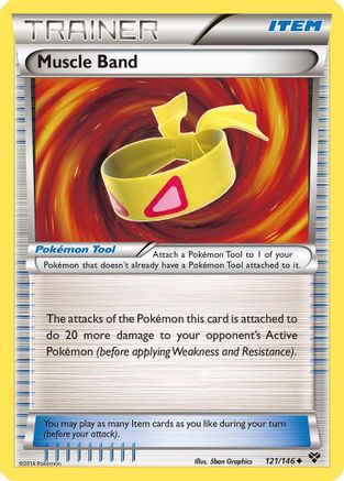 Muscle Band 121/146  - Reverse Holofoil XY Base Set
