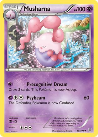 Musharna 040/101  - Reverse Holofoil Plasma Blast