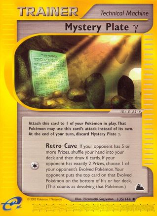 Mystery Plate Gamma 135/144 - Reverse Holofoil Skyridge