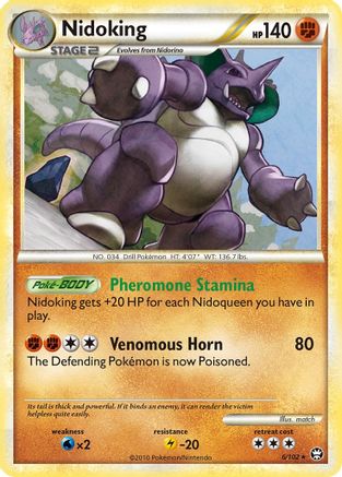 Nidoking 006/102  - Reverse Holofoil Triumphant
