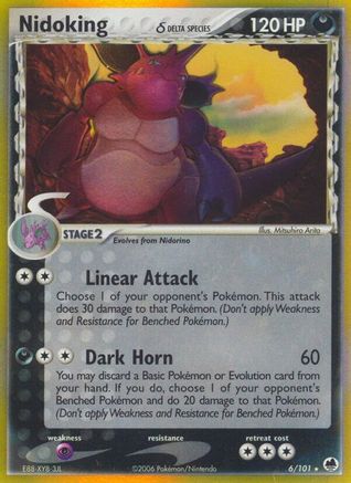 Nidoking (Delta Species) 006/101 - Holofoil Dragon Frontiers