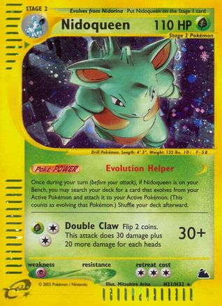 Nidoqueen H21/H32 - Holofoil Skyridge