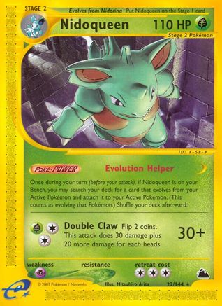 Nidoqueen 022/144 - Reverse Holofoil Skyridge