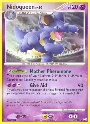 Nidoqueen 031/123  - Reverse Holofoil Mysterious Treasures