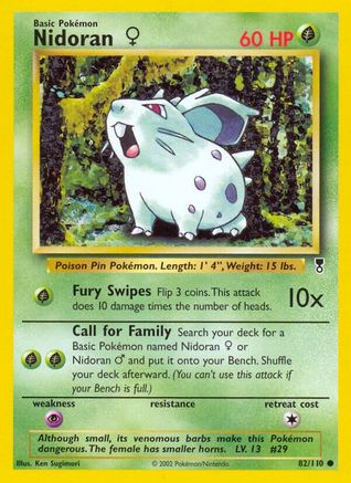 Nidoran F 082/110 - Reverse Holofoil Legendary Collection