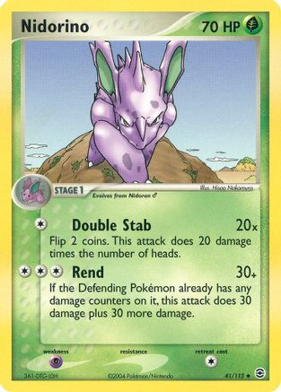Nidorino 041/112 - Reverse Holofoil FireRed & LeafGreen