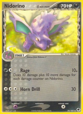 Nidorino (Delta Species) 035/101 - Reverse Holofoil Dragon Frontiers