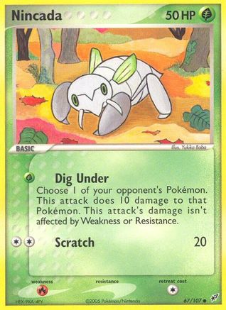 Nincada 067/107 - Reverse Holofoil Deoxys