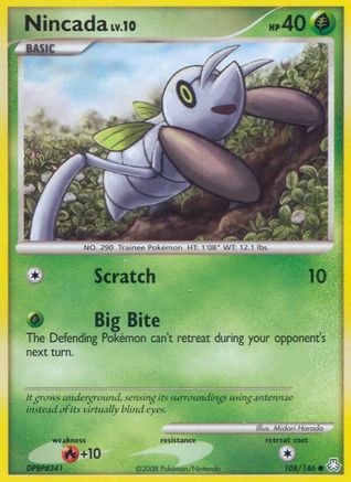 Nincada 108/146  - Reverse Holofoil Legends Awakened