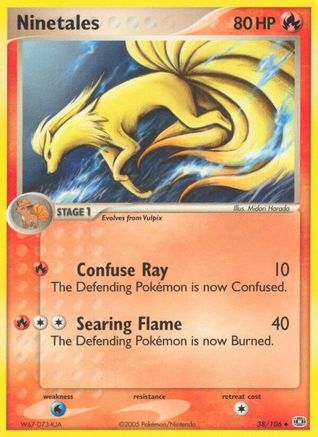 Ninetales 038/106 - Reverse Holofoil Emerald