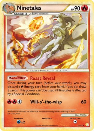 Ninetales 007/123  - Holofoil HeartGold SoulSilver
