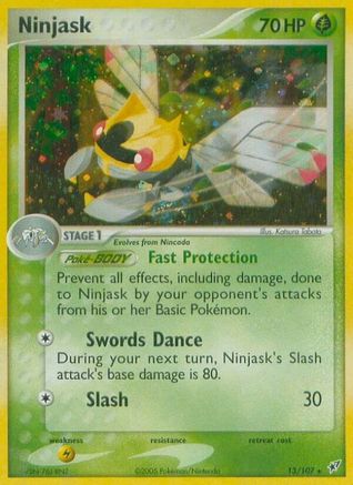 Ninjask 013/107 - Holofoil Deoxys