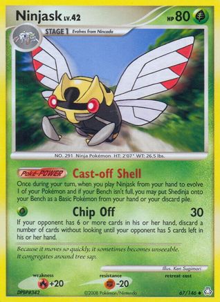 Ninjask 067/146  - Reverse Holofoil Legends Awakened
