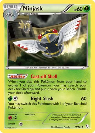 Ninjask 011/124  - Reverse Holofoil Dragons Exalted