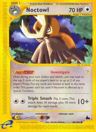 Noctowl 040/144 - Reverse Holofoil Skyridge