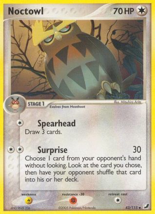 Noctowl 043/115 - Reverse Holofoil Unseen Forces