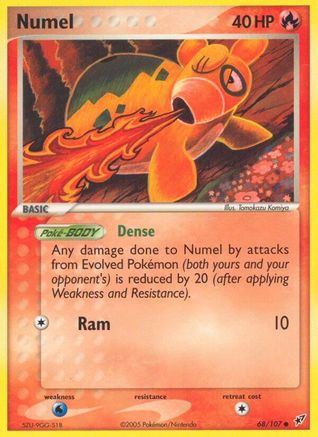 Numel 068/107 - Reverse Holofoil Deoxys