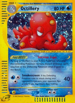 Octillery H20/H32 - Holofoil Aquapolis