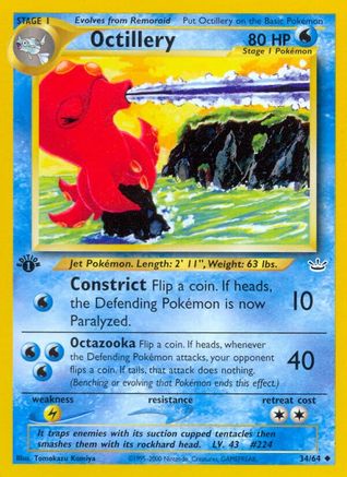 Octillery 034/64 - 1st Edition Neo Revelation